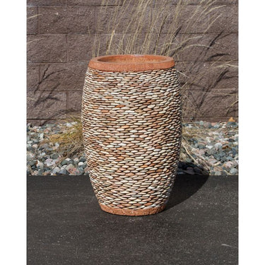 Stoned Urn FNT40528 Ceramic Vase Complete Fountain Kit Vase Fountain Blue Thumb